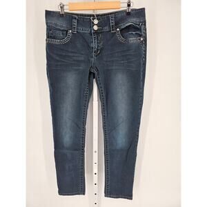 Hydraulic Women's Blue Two Button Closer Low Rise Casual Skinny Jeans Size 13/14